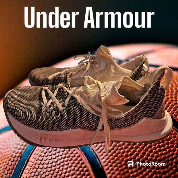 Men's Under Armour Curry 5 "Welcome Home' Multicolor Basketball Shoes Size 10 - Picture 2 of 3